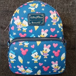Loungefly x Disney Parks Donald and Daisy Duck "Love" Mini Backpack